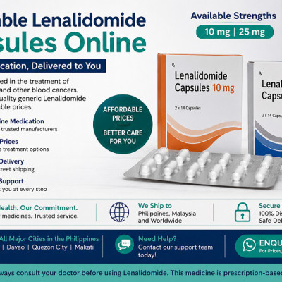 Lenalidomide Capsules Available for Multiple Myeloma Treatment With Worldwide Shipping Profile Picture