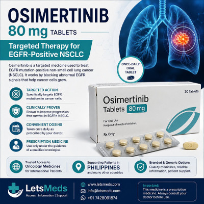 Osimertinib 80 mg Price Philippines | Availability Through LetsMeds Profile Picture